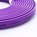 DTECH Flat VGA to VGA Cable 15ft Male to Male SVGA Cord Ultra Slim for Computer Monitor Projector (Purple, 15 Feet)