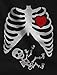 Halloween Funny Xray Skeleton Baby Boy Women Tank Top Medium Black