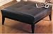 Coffee Table Leather Ottoman Top Grain Chocolate By Coaster Furniture