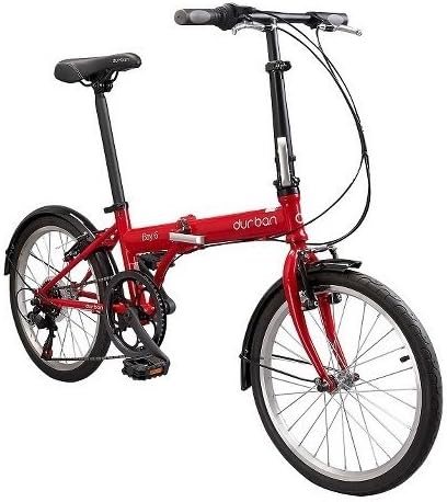 Durban Bay 6 Six Speed Folding Bike - Red