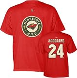 Derek Boogaard Minnesota Wild Red Name and Number T-Shirt