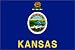 Outdoor Living : Kansas State Flag Nylon 12 in. x 18 in.