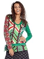 Desigual Camiseta Manga Larga Meryly (Verde)