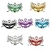 IETANG 10pcs Set Halloween Masquerade Ball Masks Party Costumes Accessory