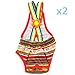 UDTEE 2PCS Colorful/Comfortable/Cosy Pet Dog Cotton Tighten Strap Sanitary Physiological Pants Pet Underwear Diapers,Random Color,X-Large Size