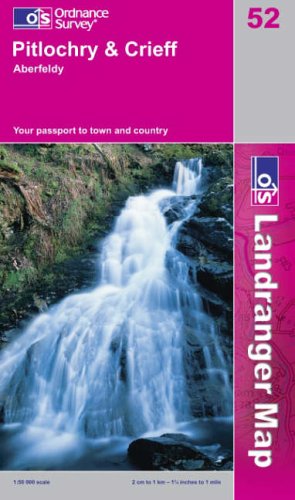 Pitlochry to Crieff (Landranger Maps)