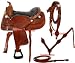 Comfortable Pleasure Trail Horse Saddle 16 17