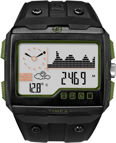 Timex Wide Screen Expedition Watch - Black Rubber Strap T49664