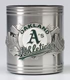 Oakland Athletics Stainless Steel & Pewter Can Cooler