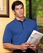 Port Authority - Pique Knit Sport Shirt with Tipped Trim