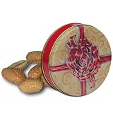 1 and 1/2 lb Extra Large Peanuts Tin - Red Bow