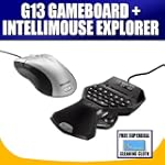 Logitech G13 Advanced Gameboard with Microsoft Intellimouse Explorer with Tilt-Wheel (Great for Gaming) Kit