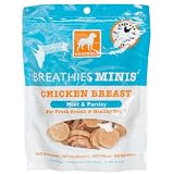 Dogswell Breathies for Dogs, Chicken Breast Minis, Mint and Parsley, 5-Ounce Pouches (Pack of 6)