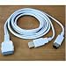 Apple 6-Foot Dock Connector to FireWire USB 2.0 Cable (White)