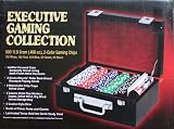 Executive Casino Gaming Collection with Leather Covered Case
