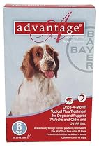 Advantage Topical Flea Treatment for Dogs 21-55 Lbs (6 Applications)