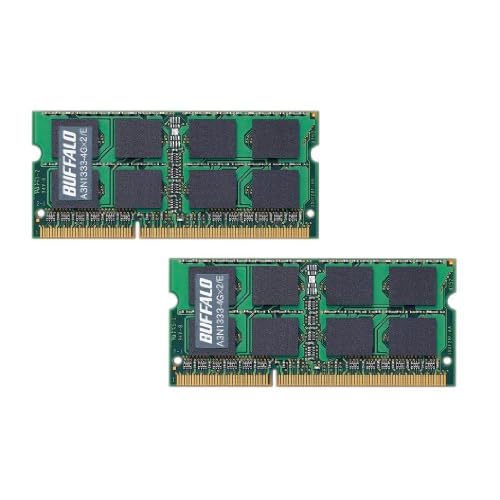 BUFFALO Mac用増設メモリ PC3-10600(DDR3-1333) 4GB×2枚組 A3N1333-4GX2/E