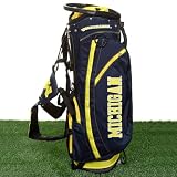 NCAA Michigan Wolverines Navy Blue-Maize Fairway Stand Golf Bag