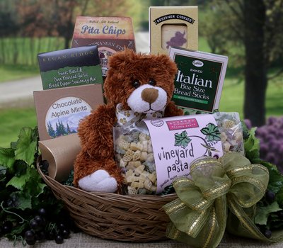 Vineyard Bear Gourmet Gift Basket by SGG