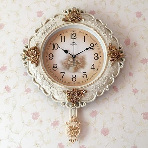 Fashion Simple Creative Mute Wall Clock with Swinging Pendulum