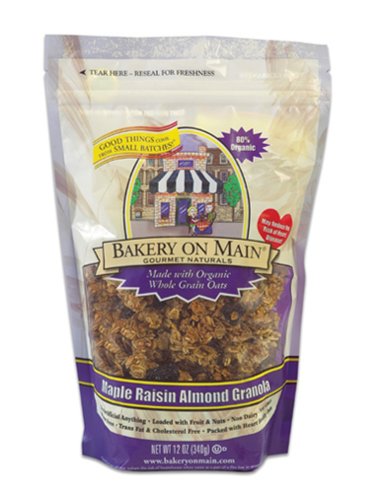 Bakery on Main Ultra Premium Granola, Maple Raisin Almond, 12-Ounce Bags (Pack of 6) by Bakery on Main