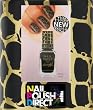 New! Barry M Instant Nail Effects - Black Croc Nail Polish 10ml