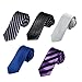 DAN30.01 Multiple Slim Ties Microfiber - 5 Skinny Ties Set By Dan Smith