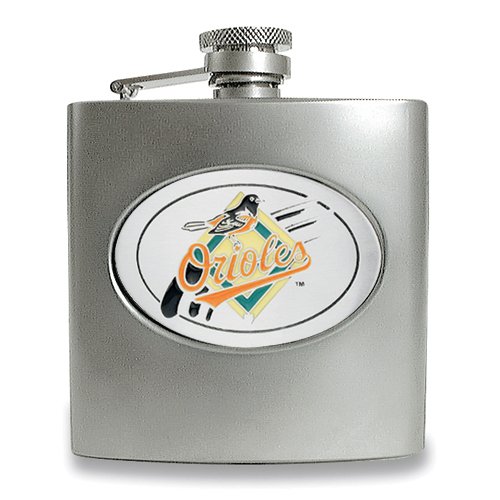 Baltimore Orioles Stainless Steel Hip Flask
