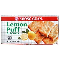 Khong Guan Lemon Puff Biscuits, 7.05-Ounce Packages (Pack of 24)
