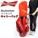 【バドワイザー】ゴルフバッグ レッド