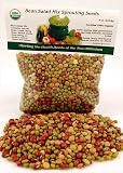 Bean Salad Sprouting Seed Mix - 8 Oz. Of Certified Organic Mix of Delicious Bean Sprout Seeds: Seed Mix Includes: Adzuki, Mung Bean, Green Lentil & Radish. Grow Your Own Sprouts Fun & Better Health. Bean Salad Mix Is One of Our Most Popular & Delicious Sprout Seed Mixes.