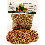 Bean Salad Sprouting Seed Mix  Organic  1 2 Lbs 8 Oz. Mix of Bean Sprout Seeds Adzuki Mung... by 