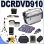 Sony HandyCam Hybrid DCR-DVD910 15x Optical Zoom DVD Camcorder BigVALUEInc Accessory Saver Filter/Lens Bundle + MORE