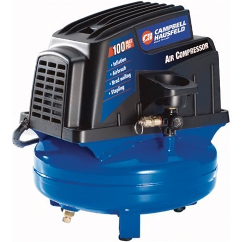 Campbell Hausfeld FP2028 1-Gallon Oil-Free Pancake Air Compressor with Accessory Kit