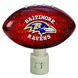 Pack of 2 NFL Baltimore Ravens Football Shaped Night Lights