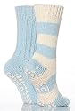 Ladies 2 Pair Totes Naturals Wool Blend Slipper Socks