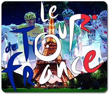 Mouse pads,(Black)10 X 12 X 0.12in,[Natural rubber,Precision Fabric]Personality Desings Gaming Mouse Pad,surface of the polyester£¬prevent deformation-Le Tour De France Logo