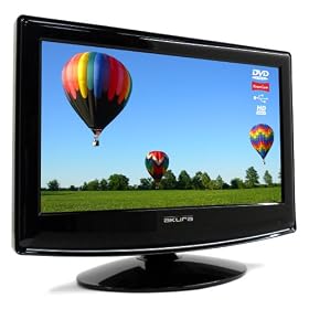 Akura APLDVD1668V 16-inch Portable HD Ready LCD TV & DVD Combi with Digital Freeview & USB PVR Recorder - also includes 12 Volt Cable (12V)