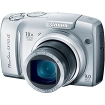 Canon Powershot SX110IS 9MP Digital Camera with 10x Optical Image Stabilized Zoom (Silver)
