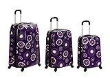 UPC 675478150214 product image for Rockland Luggage Vision Polycarbonate 3 Piece Luggage Set, Purple Pearl, One Siz | upcitemdb.com