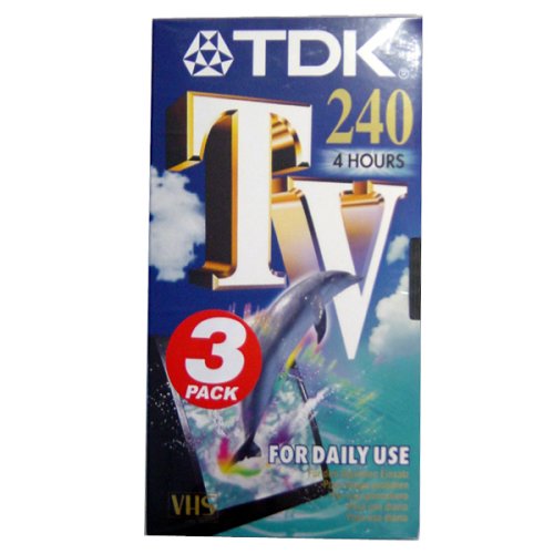 Childrens Toyshop  Electronics : TDK E240 TVED 3PK  Blank Tapes