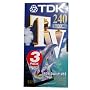 TDK E240 VHS Blank Tapes (3 Pack)