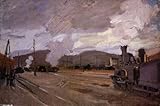 Hand Made Oil Reproduction - Claude Monet - 24 x 16 inches - The Railroad Station at Argenteuil