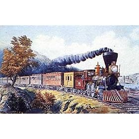 American Express Train Poster Print