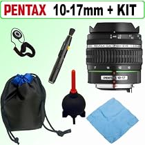Pentax DA 10-17mm f/3.5-4.5 ED (IF) Fish-Eye Lens + Accessory Kit w/ 3 year Extended Warranty