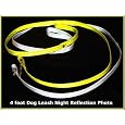 Vedante Super Reflective 4-Foot Dog Leash (Silver)