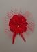David's Bridal Flower Clip with Tulle and Feather Sprays Style 8015