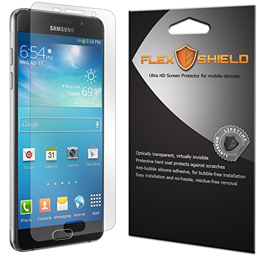FlexShield [5-Pack] - Samsung Galaxy A3 2016 Screen Protector with Lifetime Warranty - Ultra Clear Japanese PET Film - Bubble-Free HD Clarity with Anti-Fingerprint & Scratch Resistance