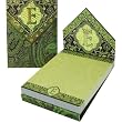 E Monogram Punch Studio Paisley 75-Page mini notepad - magnetic closure jewel on tab