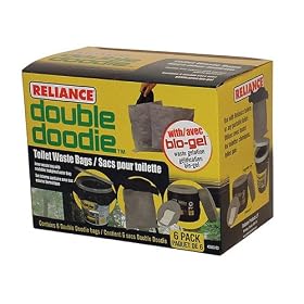 Reliance Double Doodie Toilet Liner Bags 6-pk.